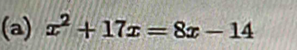 x^2+17x=8x-14