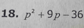 p^2+9p-36