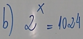 61 2^x=1024