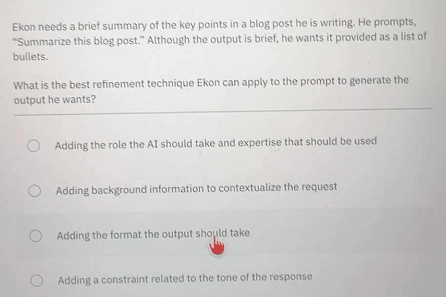 Solved: Ekon needs a brief summary of the key points in a blog post he ...