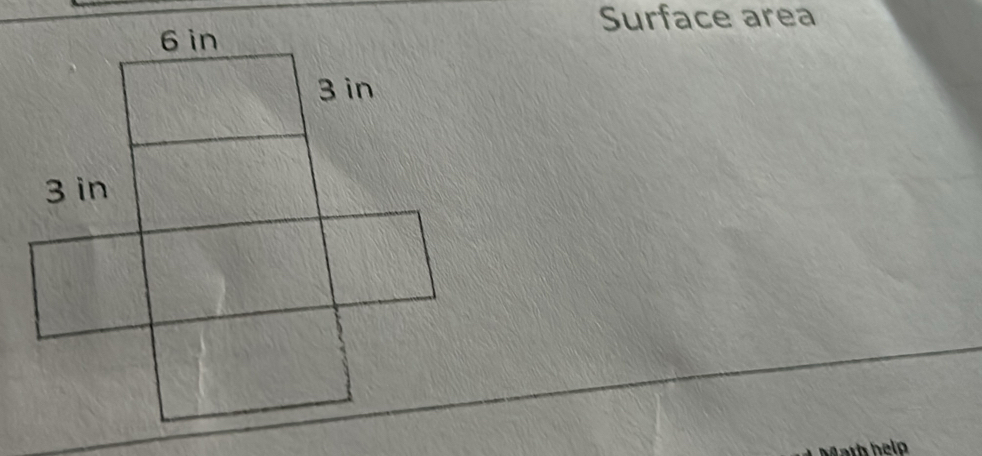 Surface area 
Math help