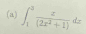 ∈t _1^(3frac x)(2x^2+1)dx