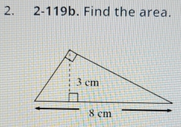 2-119b. Find the area.