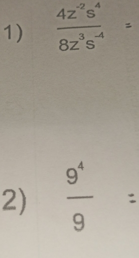  9^4/9 