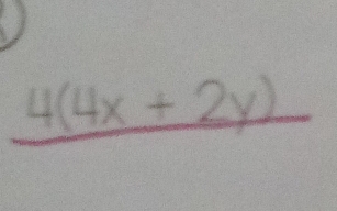 _ (4(4x+2y))°