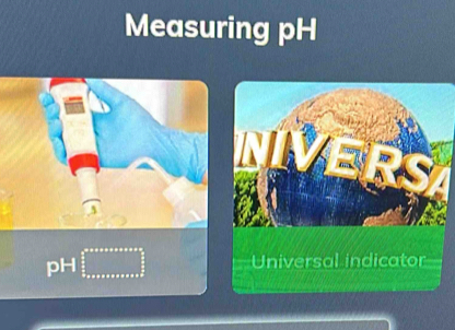 Measuring pH 
pH