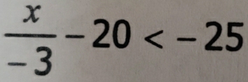  x/-3 -20