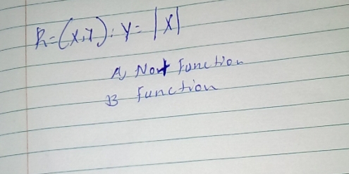 R=(x,y):y=|x|
A Not Fanc Hio.
33 function