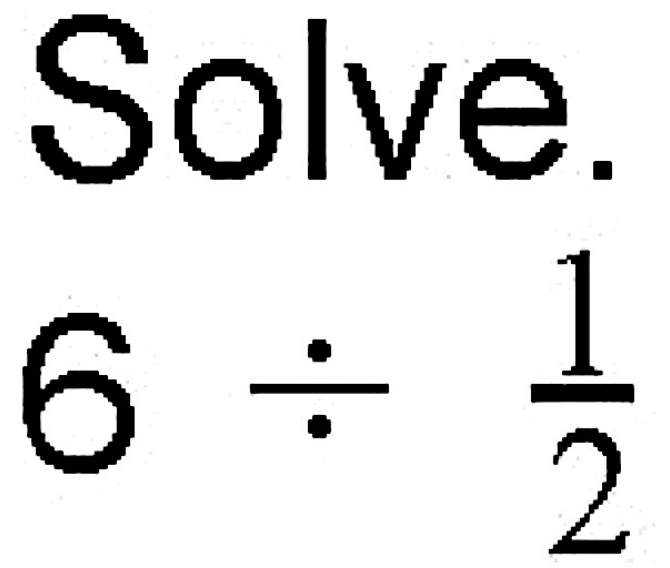 Solve.
(4,4)
6/  1/2 