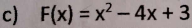 F(x)=x^2-4x+3