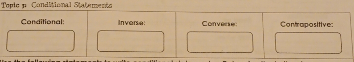 Topic 3: Conditional Statements