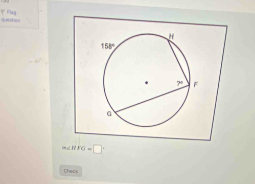 Flag
question
m∠ HFG=□°
Check