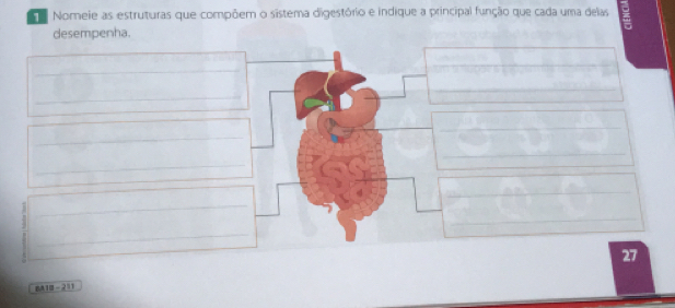 Nomeie as estruturas que compõem o sistema digestório e indique a principal função que cada uma delas 
desempenha. 
_ 
_ 
_ 
_ 
__ 
_ 
_ 
_ 
_ 
_ 
_ 
_ 
27 
BA 1 - 211