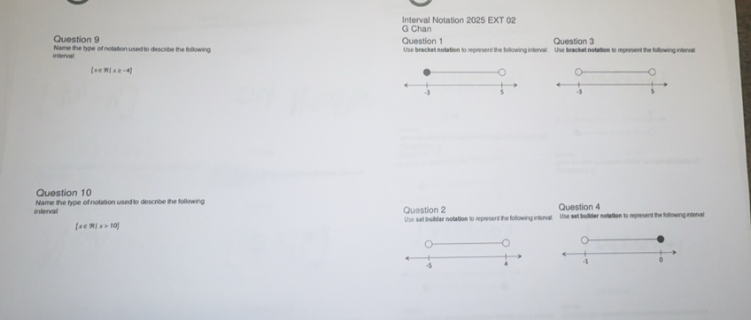 Solved: Interval Notation 2025 EXT 02 G Chan Question 9 Question ...