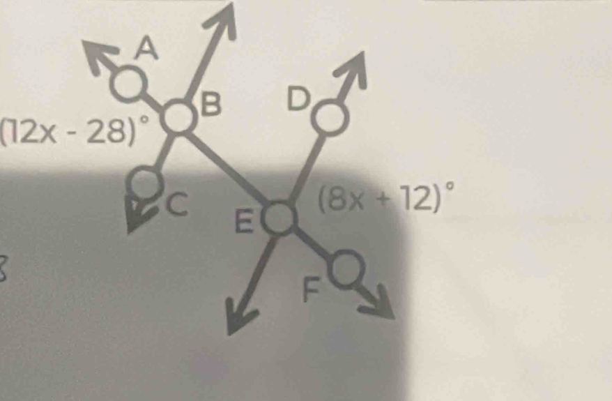 (12x-28)^circ 