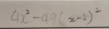 4x^2-49(x-3)^2