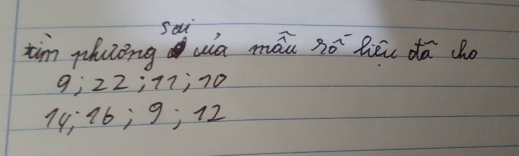 Seli 
tim phulong wa mái (r__0)^(sim -) hieie da dho
9, 22; 11j70
74, 96; 9; 72