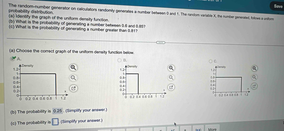 Solved: Save probability distribution. The random-number generator on ...