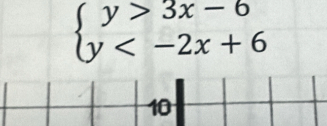 beginarrayl y>3x-6 y
10