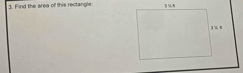 Find the area of this rectangle: