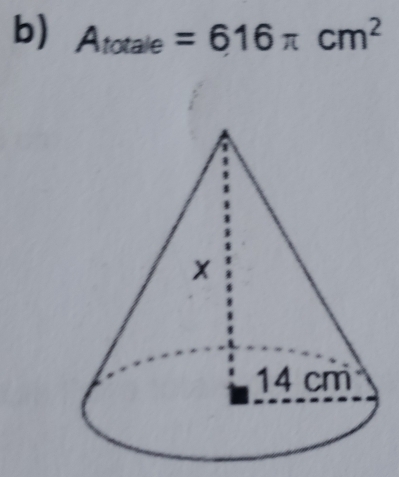 A_totale=616π cm^2