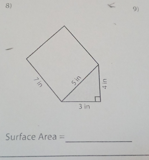 Surface Area =