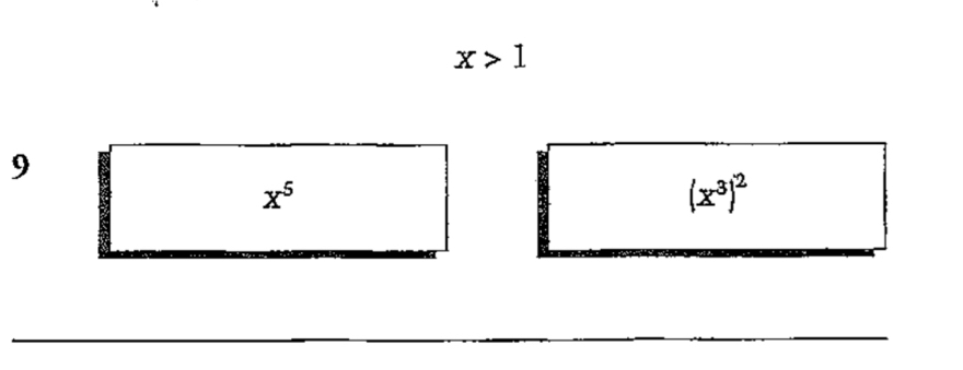 x>1
9
x^5
(x^3)^2