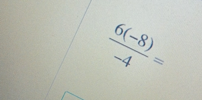  (6(-8))/-4 =