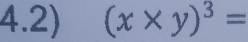 4.2) (x* y)^3=