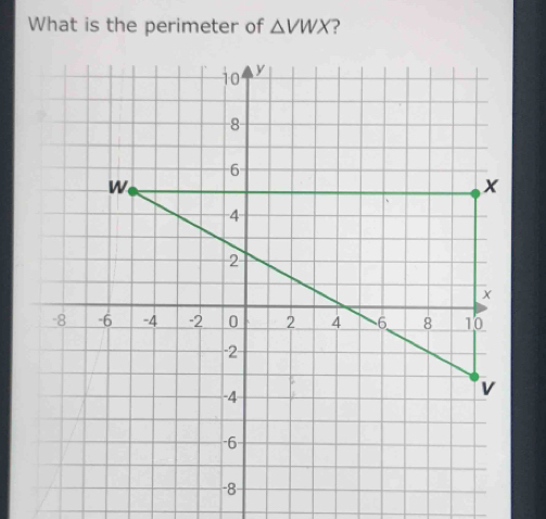 What is the perimeter of △ VWX