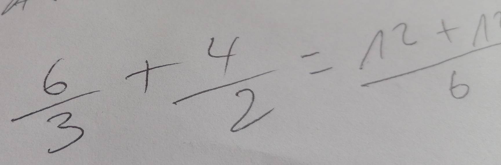  6/3 + 4/2 = (n^2+n)/6 