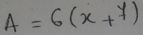 A=6(x+y)