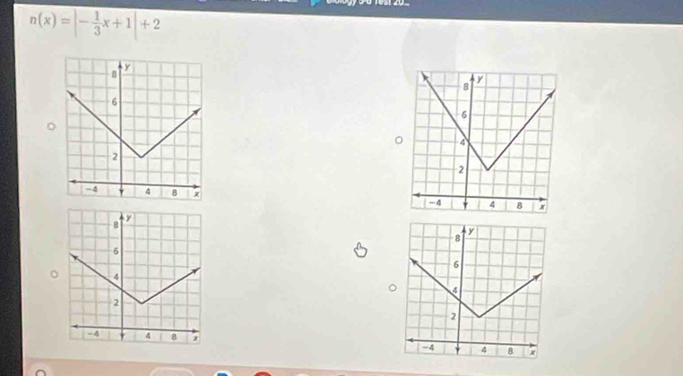 n(x)=|- 1/3 x+1|+2