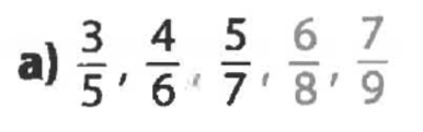  3/5 ,  4/6 ,  5/7 ,  6/8 ,  7/9 