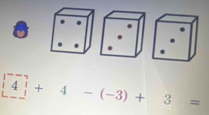 4+4-(-3)+3=