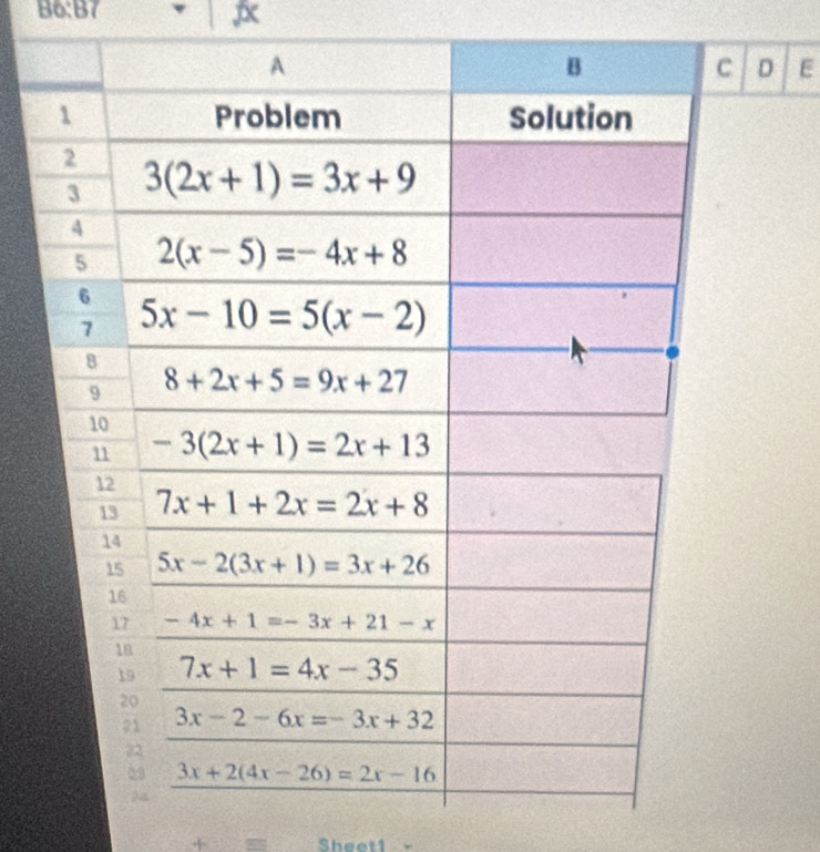 86:87
D E
+ Sheet1 -