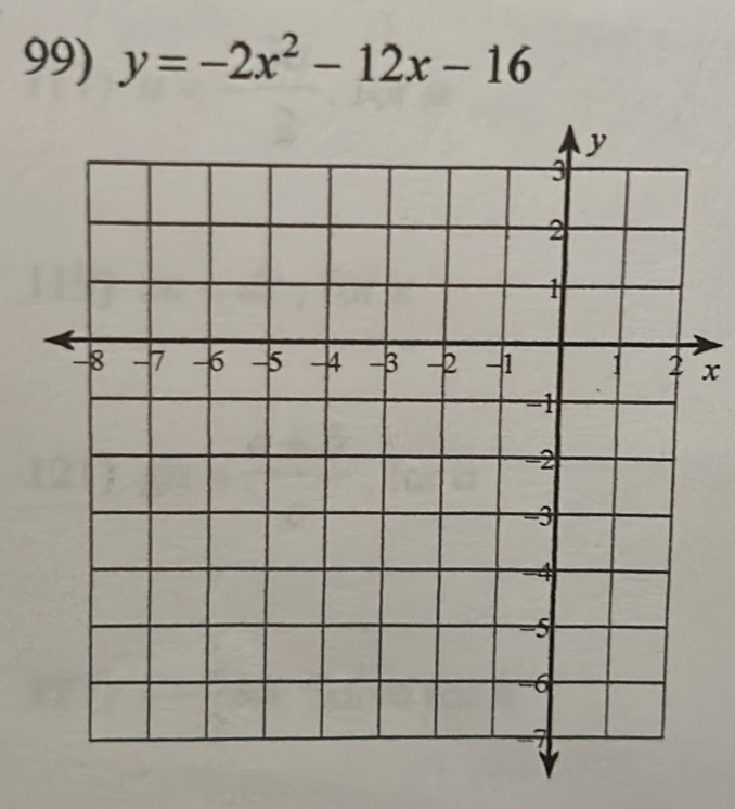 y=-2x^2-12x-16
x