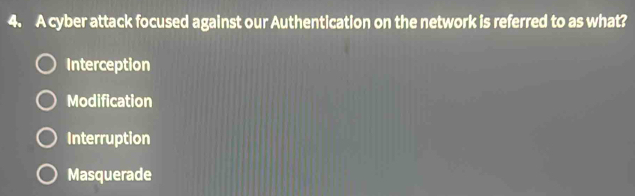 Solved: A cyber attack focused against our Authentication on the ...