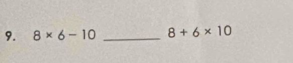 8* 6-10 _ 8+6* 10