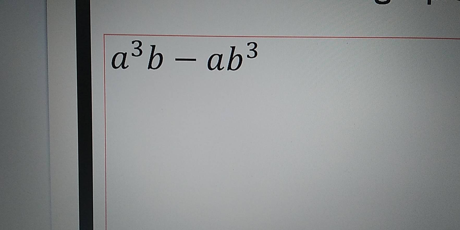 a^3b-ab^3