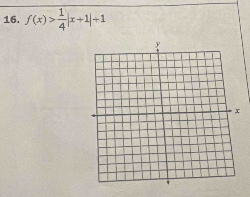 f(x)> 1/4 |x+1|+1