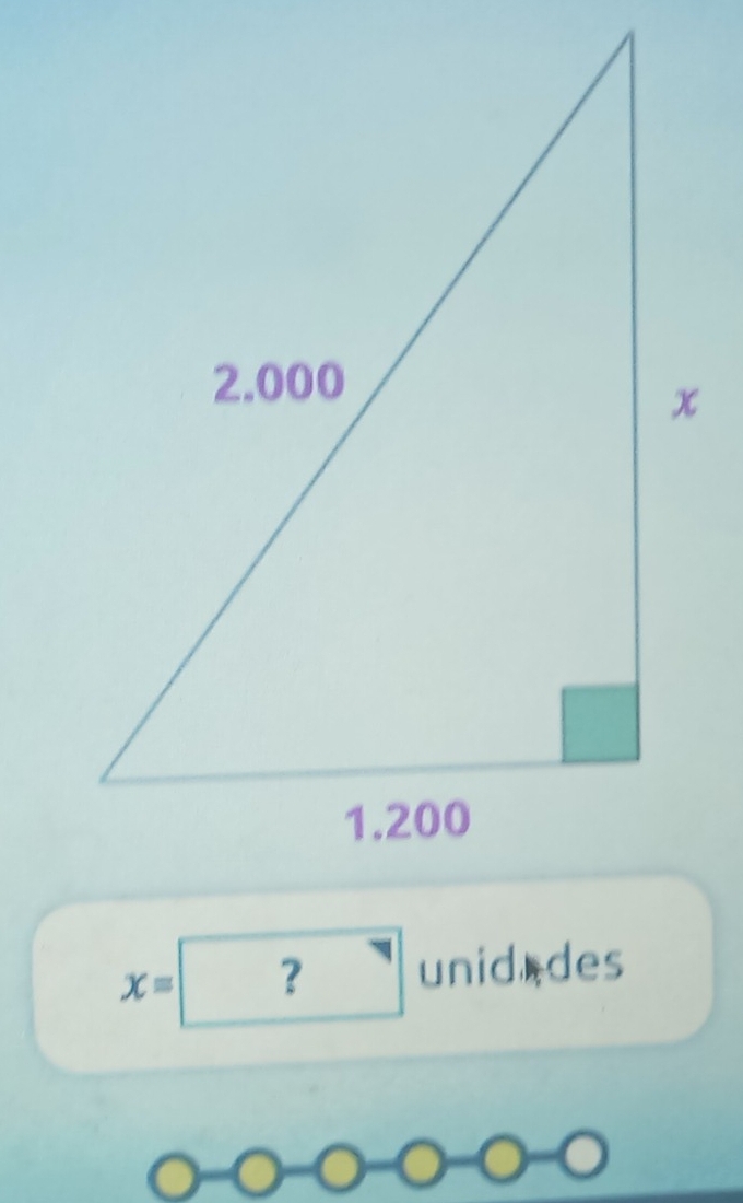 x= ？ unid des