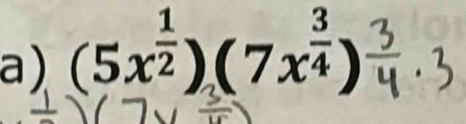 (5x²)(7x²)