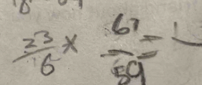  23/6 *  67/69 =frac 1