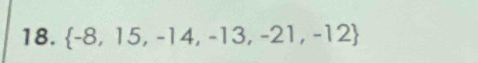  -8,15,-14,-13,-21,-12