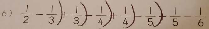 6 ) z-33か5 + 1/5 - 1/6 