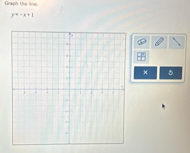 Graph the line.
y=-x+1
×