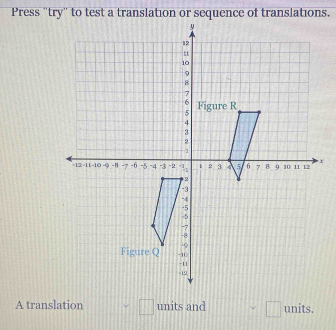 square 
A translation units and frac  □ units.