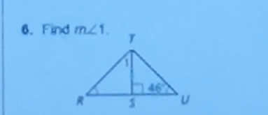 Find m∠ 1.