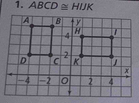 ABCD≌ HIJK